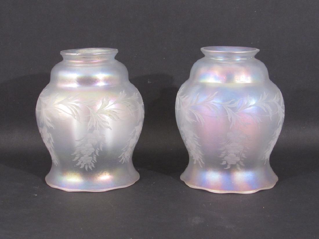 2  Attr: Steuben Art Glass Shades (1 of 4)