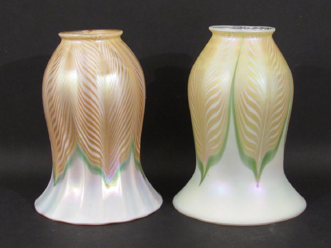 2 Quezal Art Glass Shades (1 of 4)
