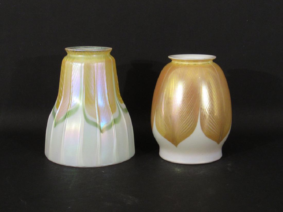 2 Quezal Art Glass Shades (1 of 4)