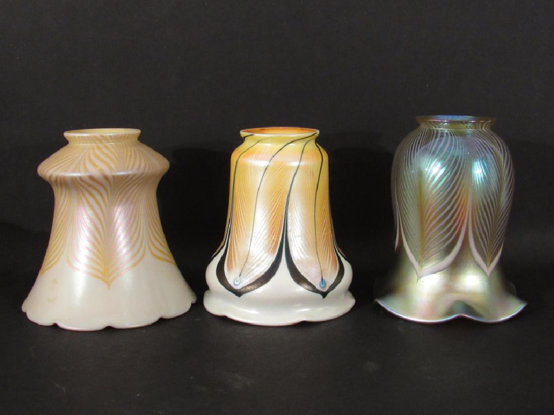 3 Attr: Steuben Art Glass Shades (1 of 4)