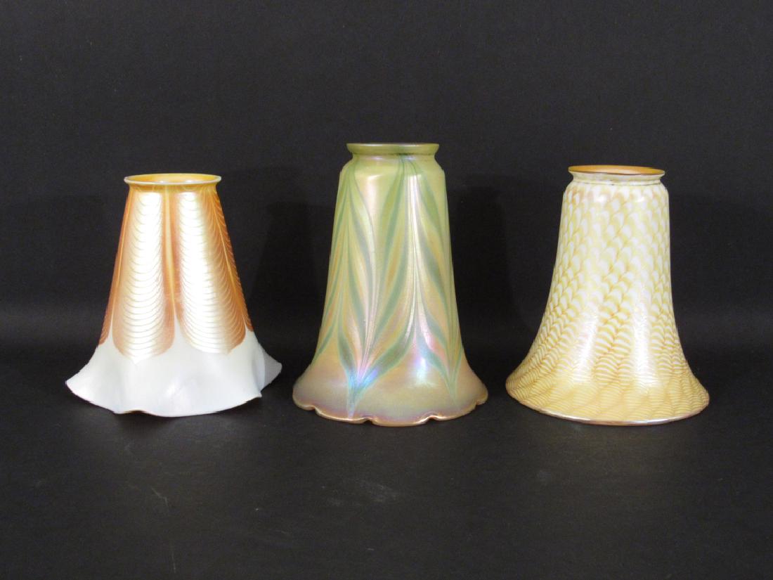 3 Assorted Art Glass Shades (1 of 6)