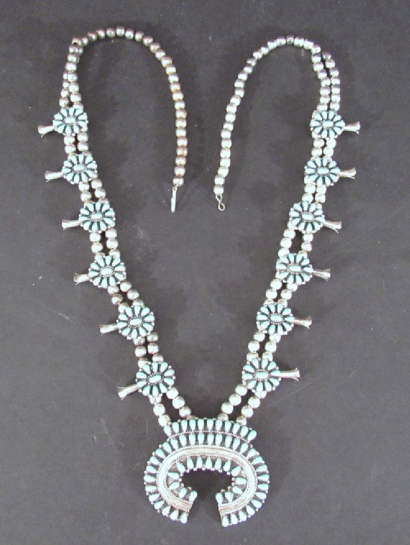Native American Squash Blossom Necklace (1 of 8)
