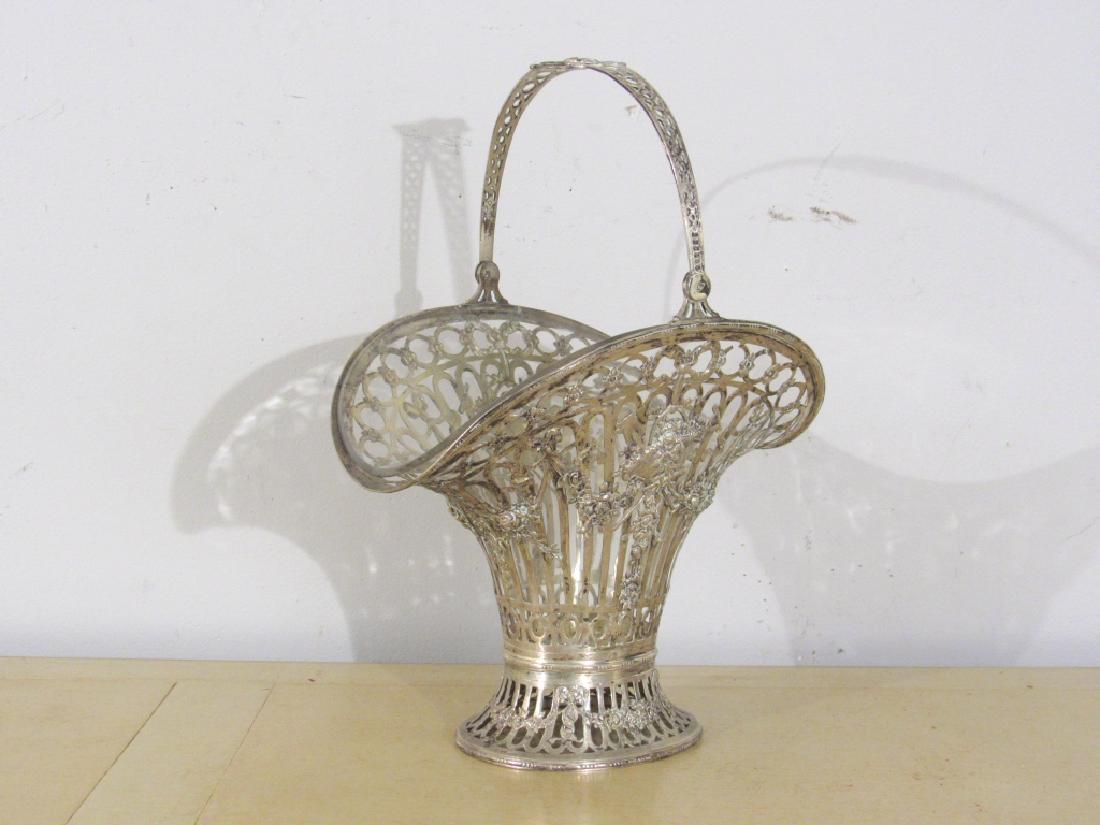 Silver Plated Flower Basket (1 of 5)