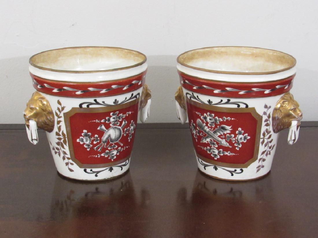 Pair Paris Porcelain Cache Pots (1 of 4)