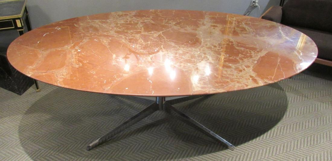 Knoll Studio Oval Marble Dining Table (1 of 5)