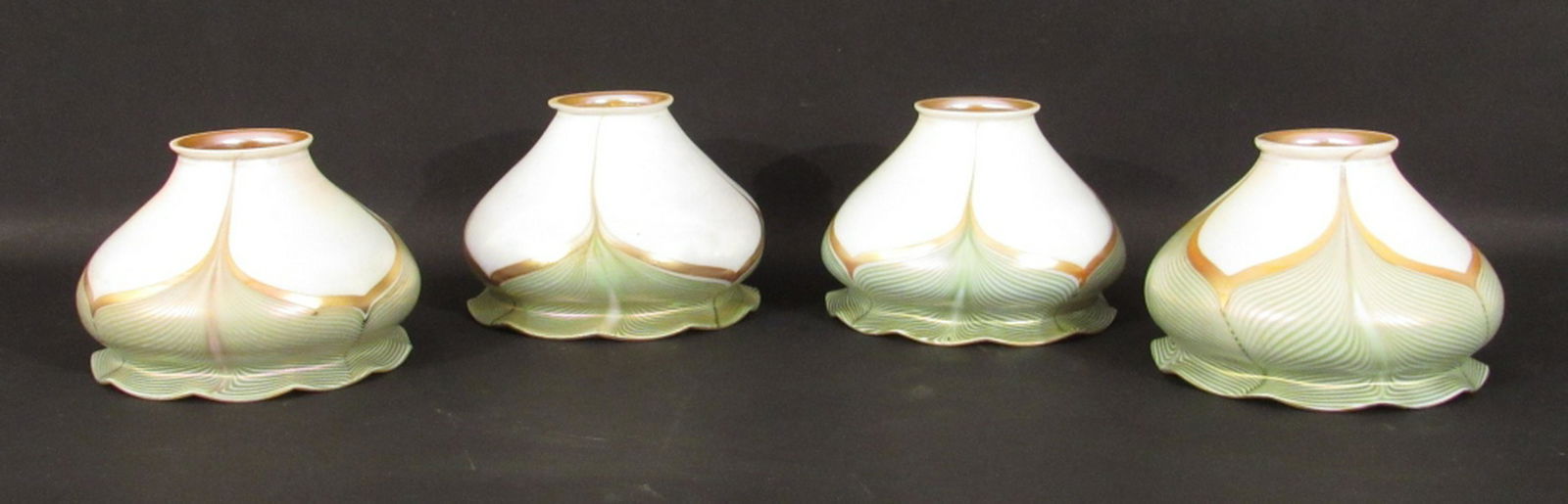 4 Attributed Steuben Art Glass Shades (1 of 4)