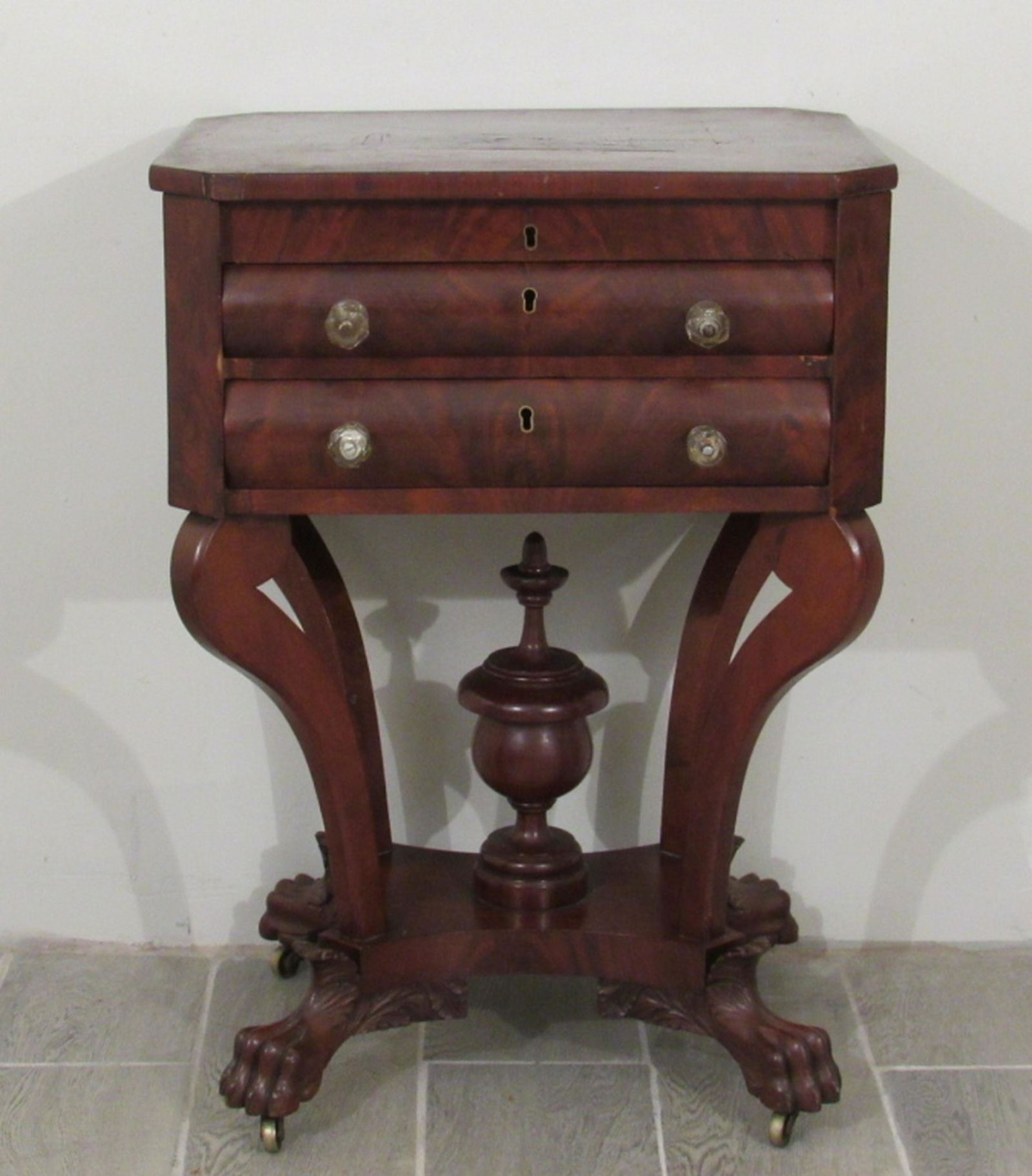 Antique American Empire Sewing Stand (1 of 10)