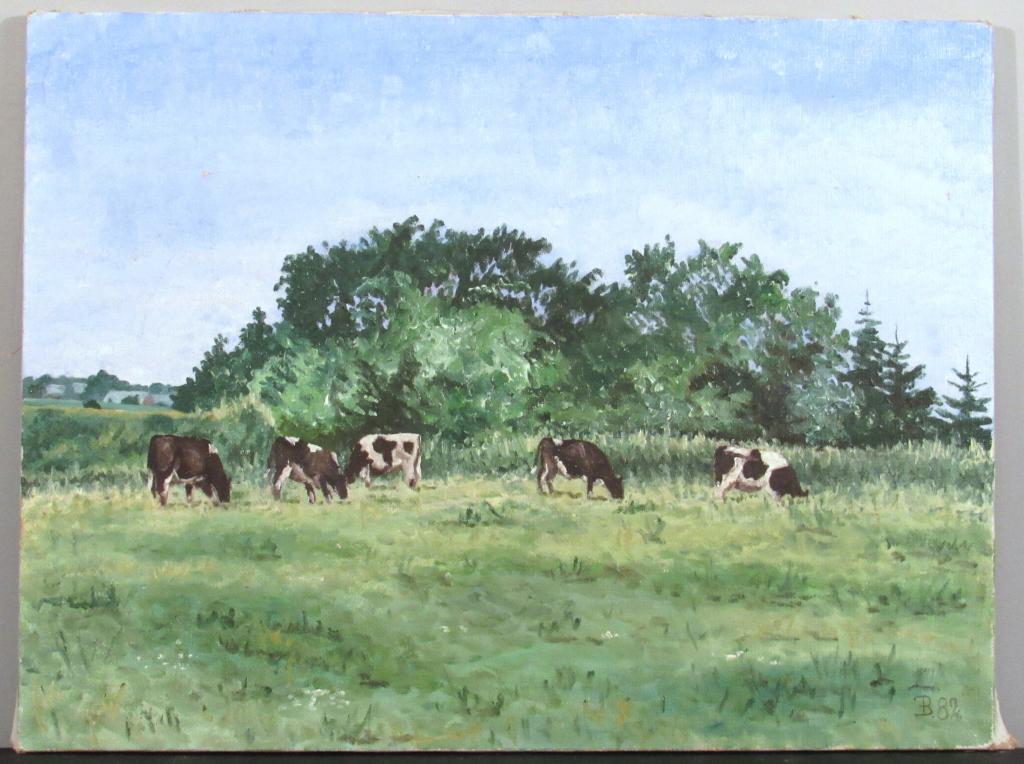 Signed E. B. - Oil on Canvas (1 of 7)