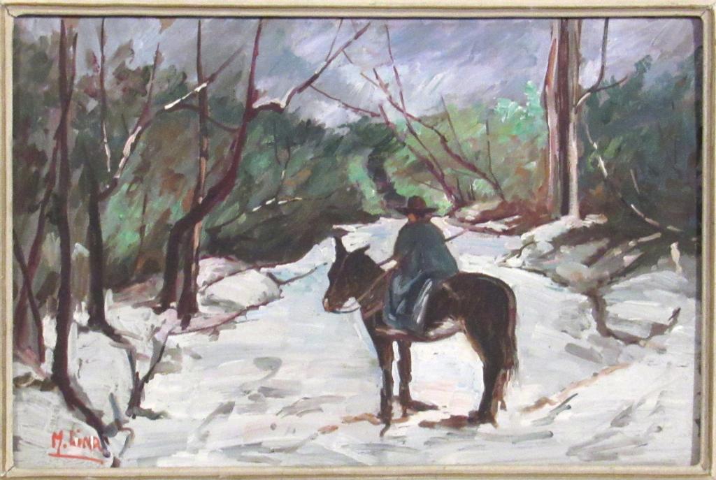 Michael Lina (1881-1957) - Oil on Board (1 of 6)