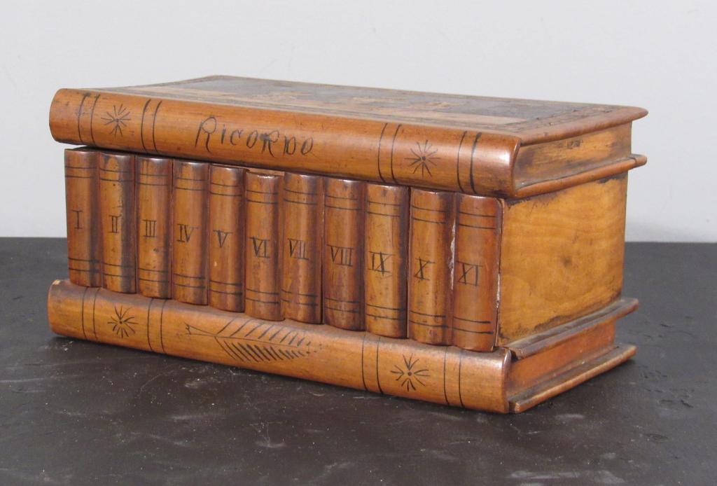 Arts and Crafts Book Form Locked Box (1 of 9)