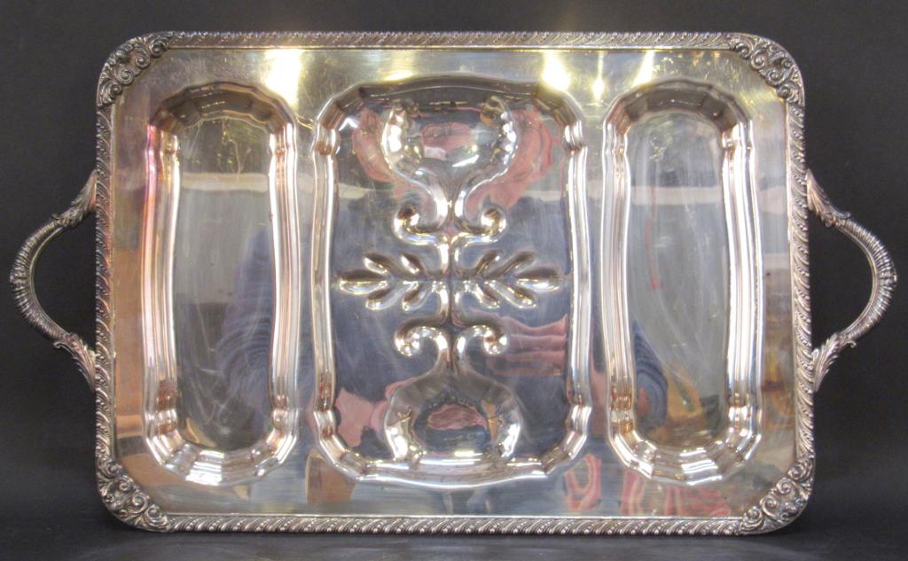 Large Silver Plated Well-N-Tree Platter (1 of 5)