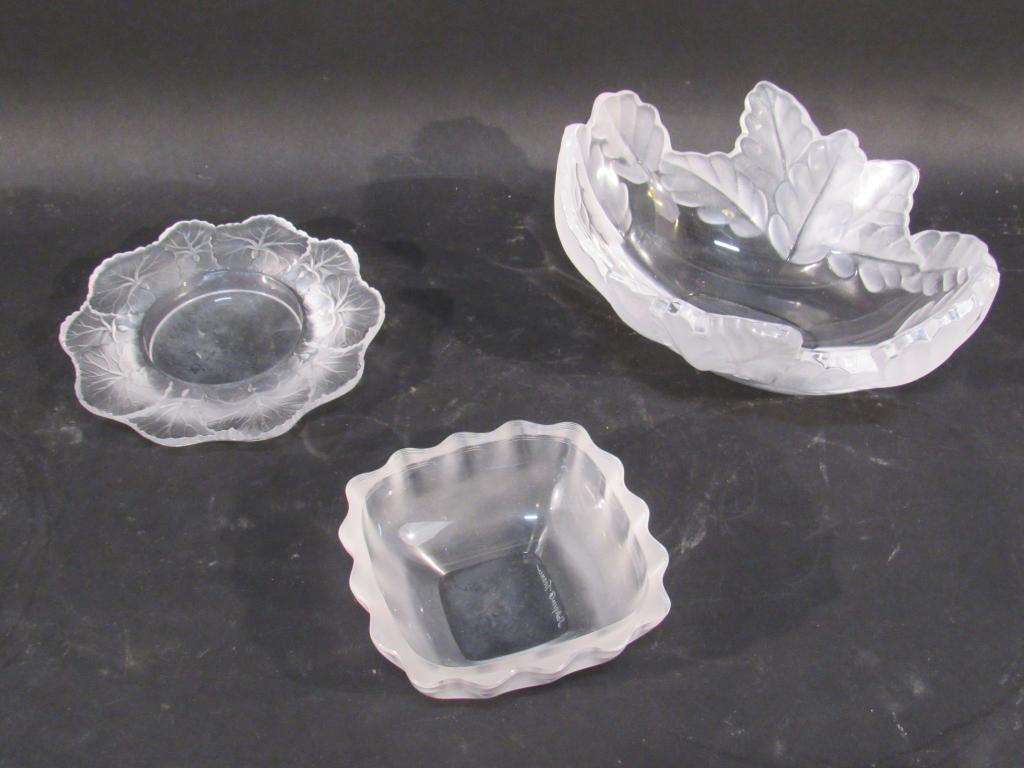 3 Pieces Lalique Crystal (1 of 2)