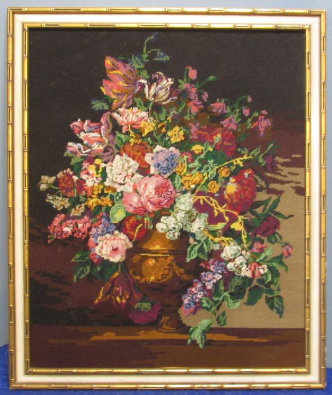 Framed Needlepoint Picture (1 of 2)