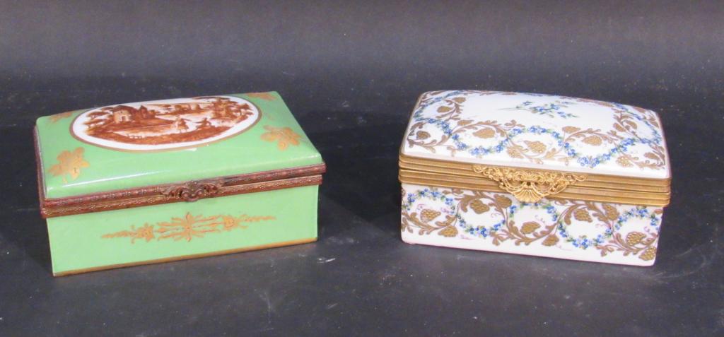 2 French Porcelain Vanity Boxes (1 of 7)
