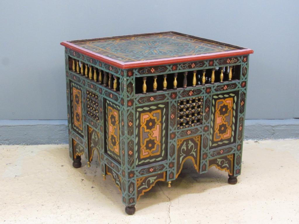 Moroccan Painted Low Center Table (1 of 5)