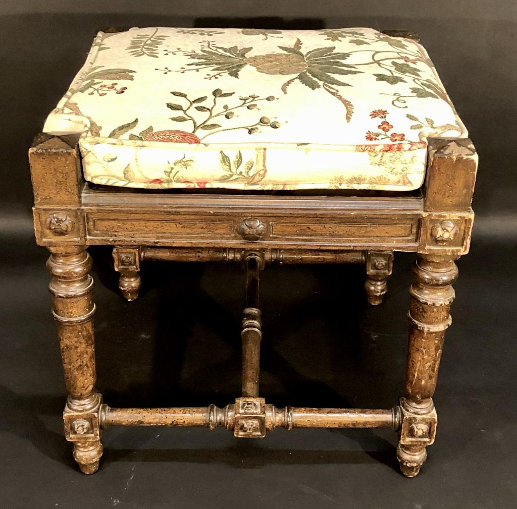 Jacobean Style Foot Stool (1 of 3)
