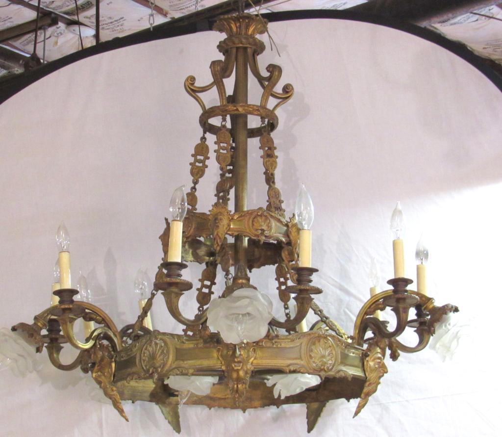 Renaissance Style Bronze Chandelier (1 of 9)