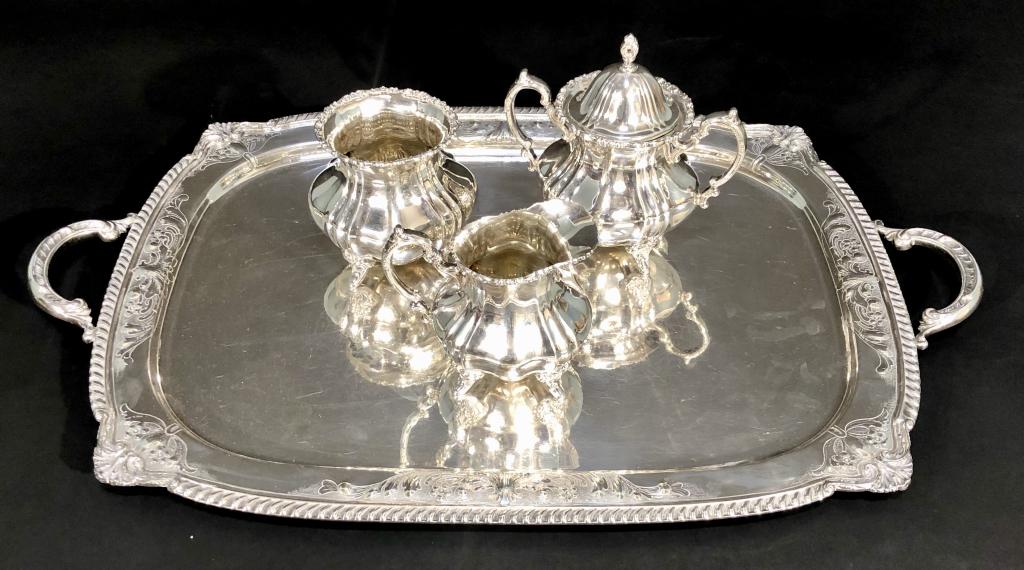 4 Piece Assembled Sterling Silver Serving Set (1 of 7)