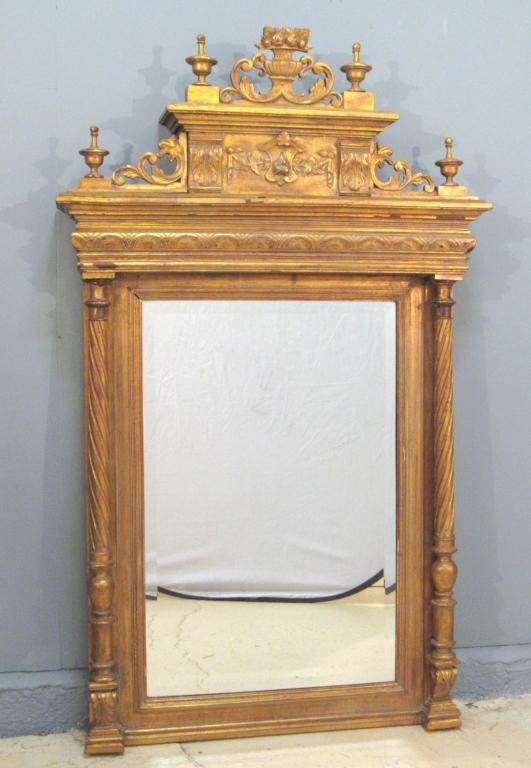 Late Victorian Gilt Carved Pier Mirror (1 of 8)