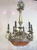 Art Deco Silvered Bronze Chandelier