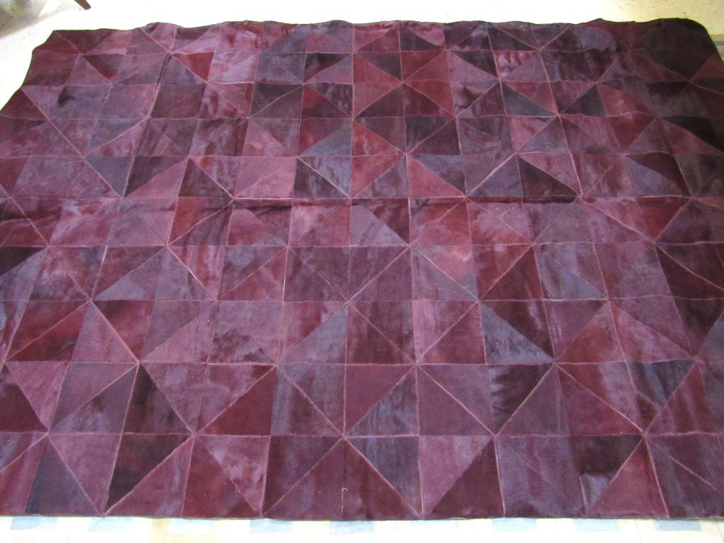 Purple Dyed Hide Area Rug  6'6" X 9'7" (1 of 7)