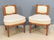 Pair Louis XVI Style Slipper Chairs