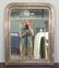 Silvered Wood Frame Mirror