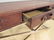 Modern Leather and Faux Croc Wrapped Desk - 4