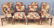 Set of 8 Assembled Mid Century Dining Chairs