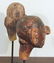 2 Antique Carved Wood Puppet Heads - 4