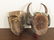 2 Ethnic Carved Wood and Painted Masks - 5