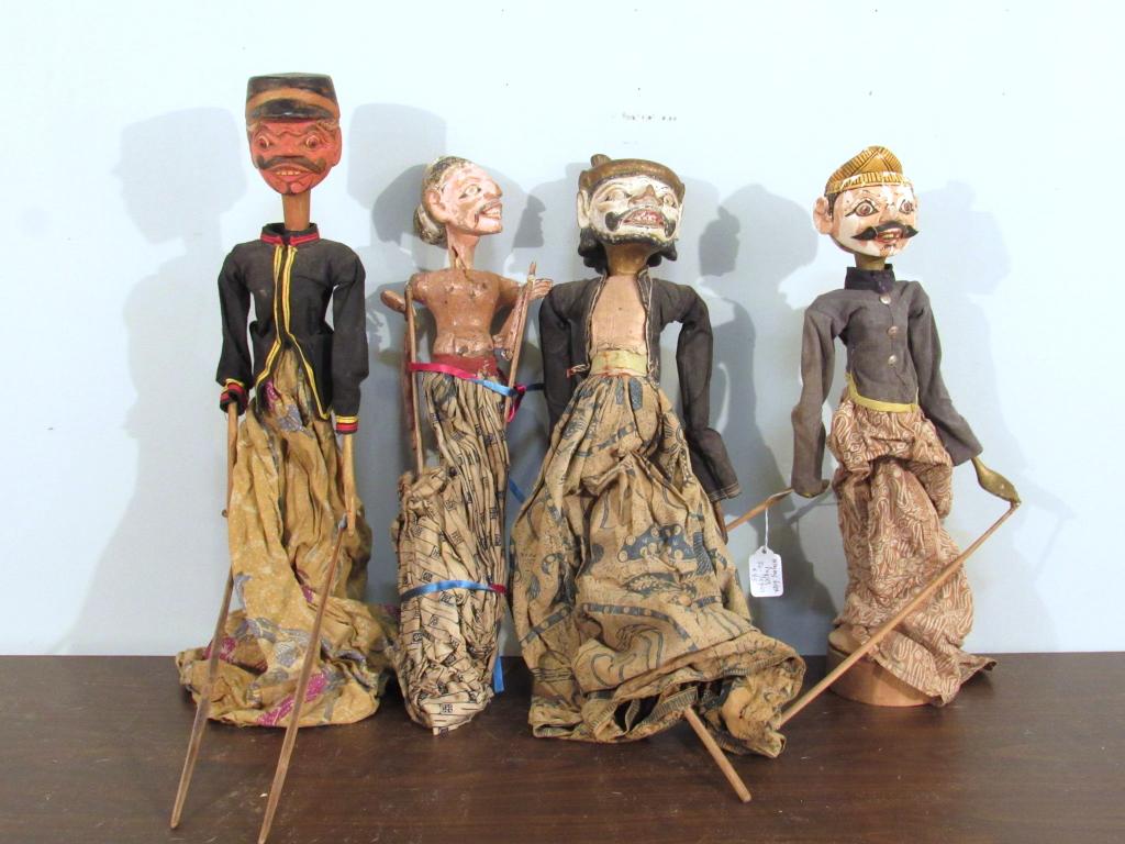 4 Vintage Indonesian Wayang Golek Puppets (1 of 4)