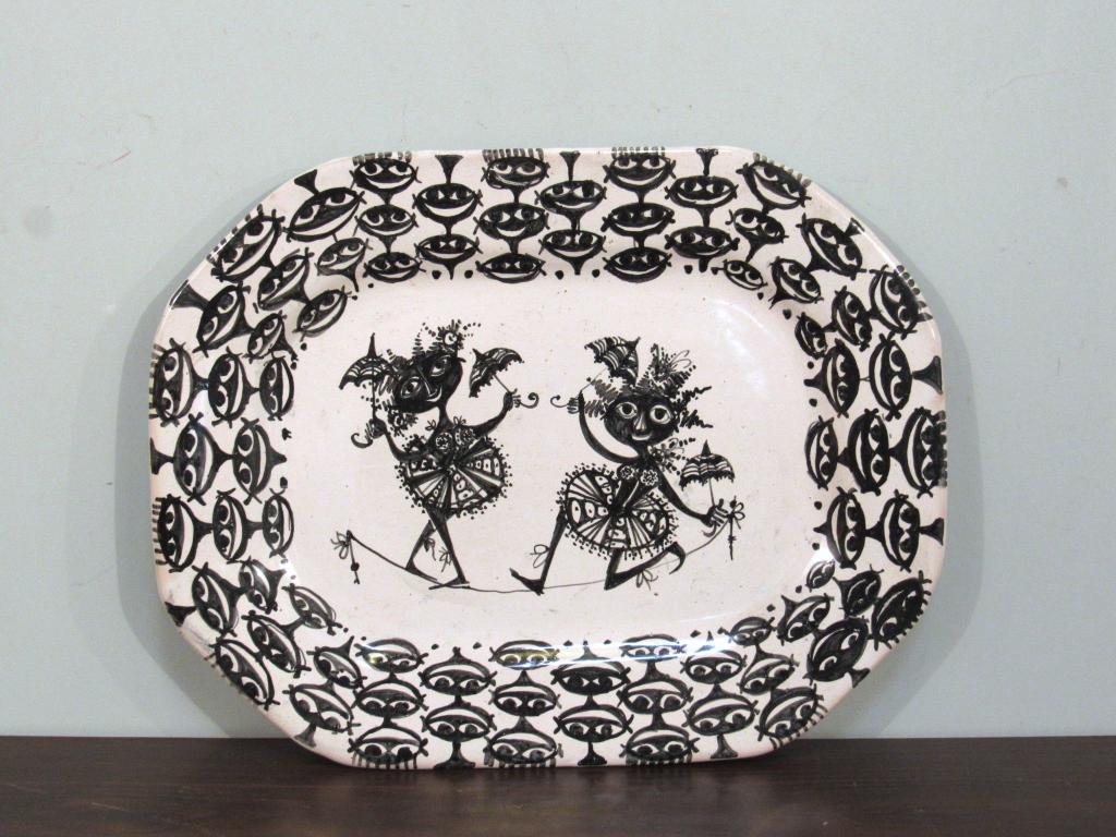 Bjorn Wiinblad Signed Ceramic Platter (1 of 4)