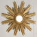 Italian Gilt Carved Wood Sunburst Mirror