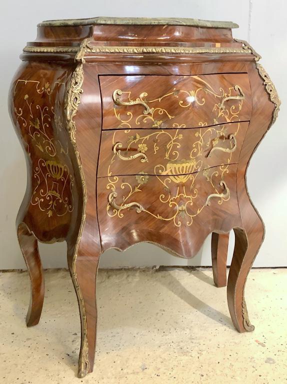 Unusual Louis XV Style Bombe Commode (1 of 7)