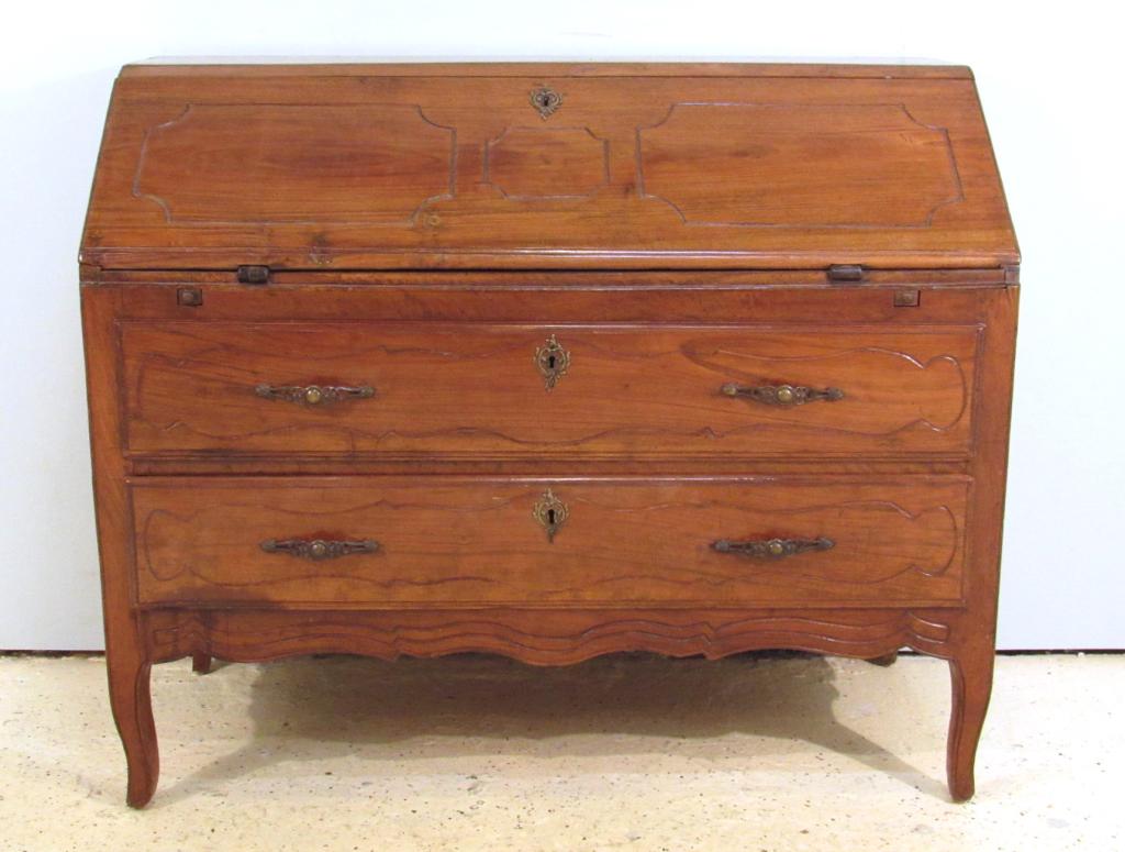 Antique Country French / Italian Slant Front Desk (1 of 10)