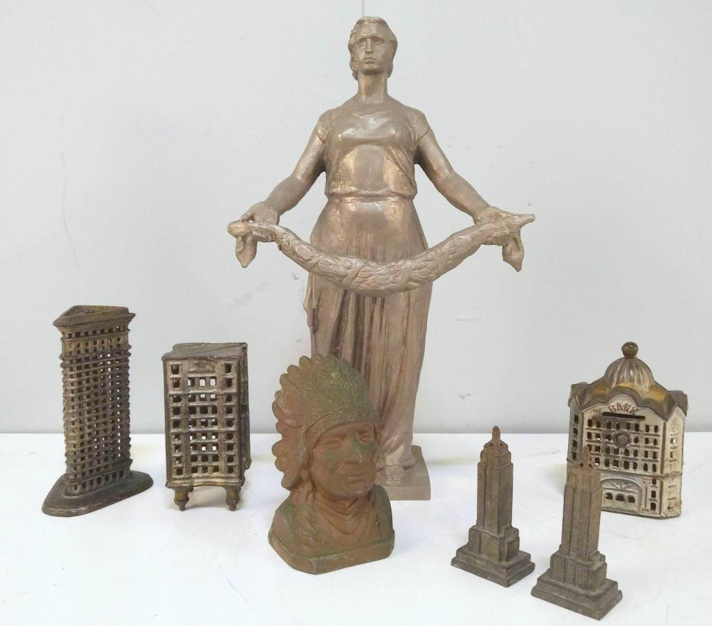 Assorted Vintage Metal Banks Etc. (1 of 3)