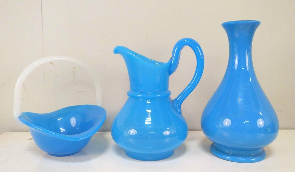 3 Blue Opaline Articles (1 of 3)