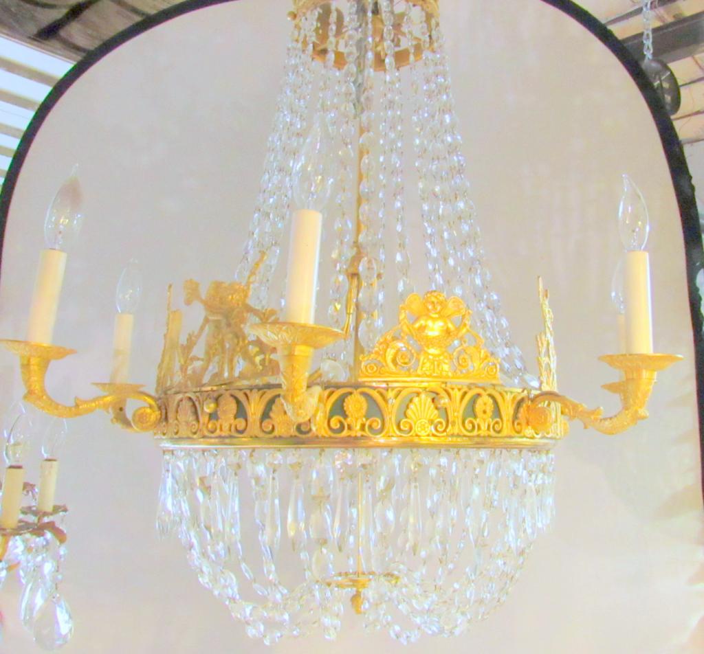 French Empire Style 7 Arm Chandelier (1 of 7)