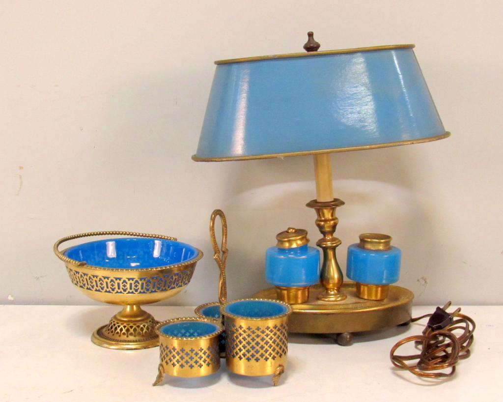 3 Blue Opaline Articles (1 of 3)