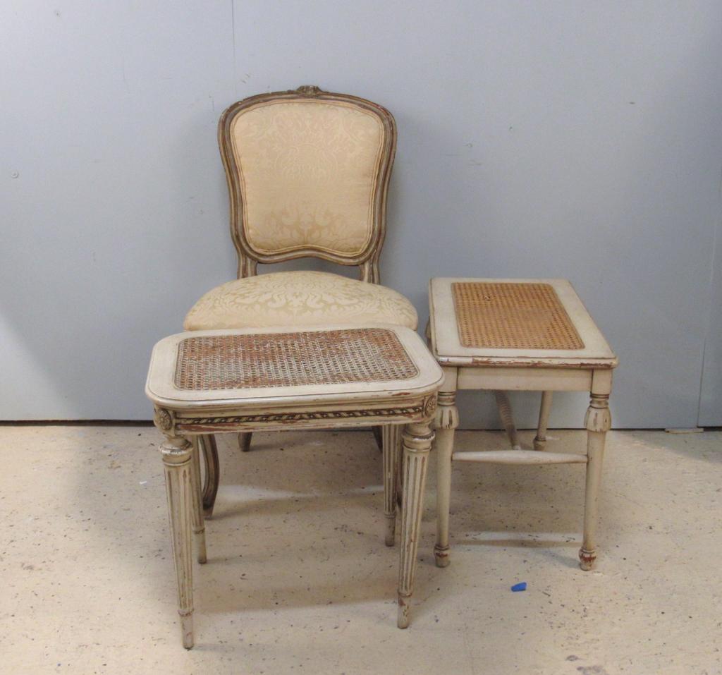 3 French Carved Seating Items (1 of 3)