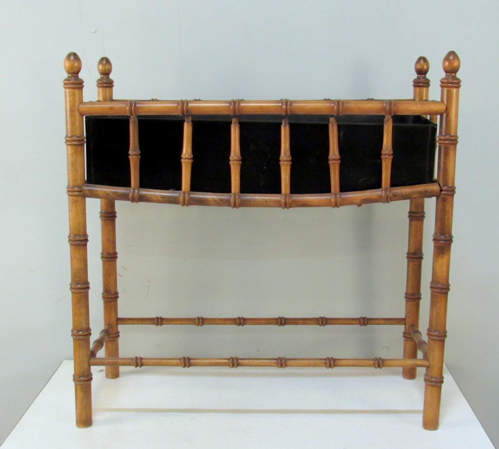 Faux Bamboo Low Planter (1 of 3)