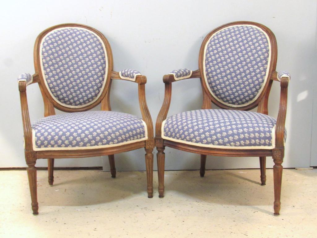 Pair Antique French Fauteuils (1 of 9)