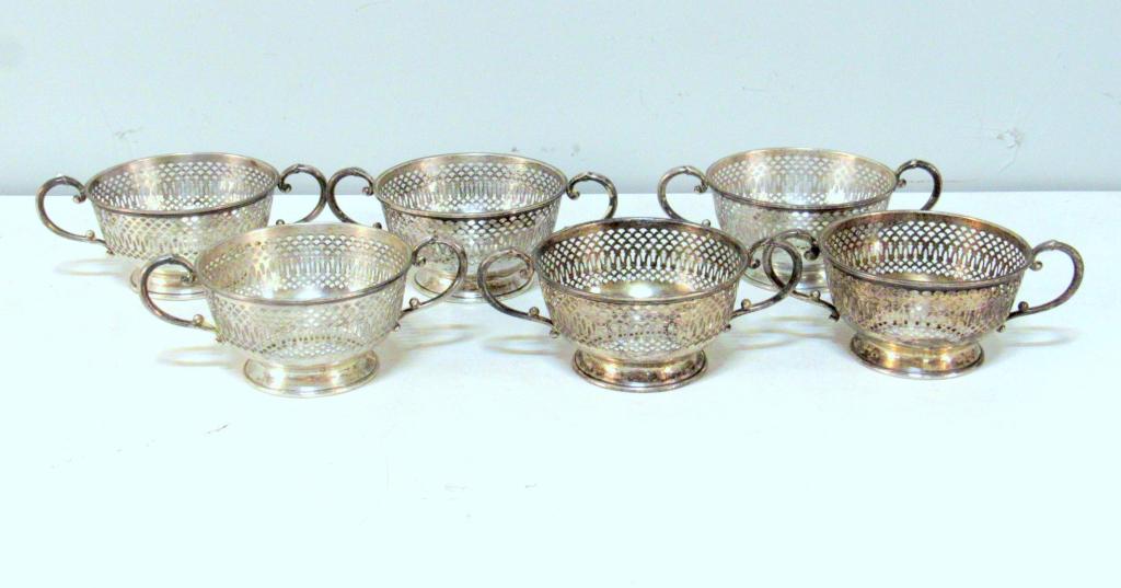6 Sterling Silver Cup Holders (1 of 2)