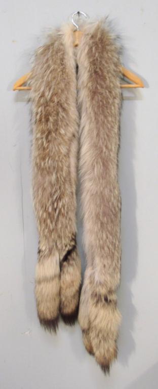 Fur Throw: Split tail ends. (From a 870 UN Plaza Estate)