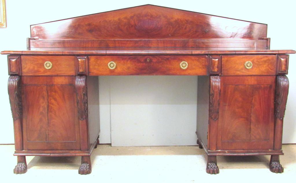 American Empire Mahogany Sideboard (1 of 10)