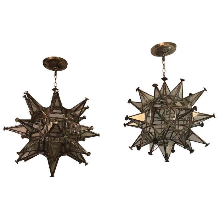 Pair of Mid  Century Modern Sputnik Star Light Fixture (1 of 10)