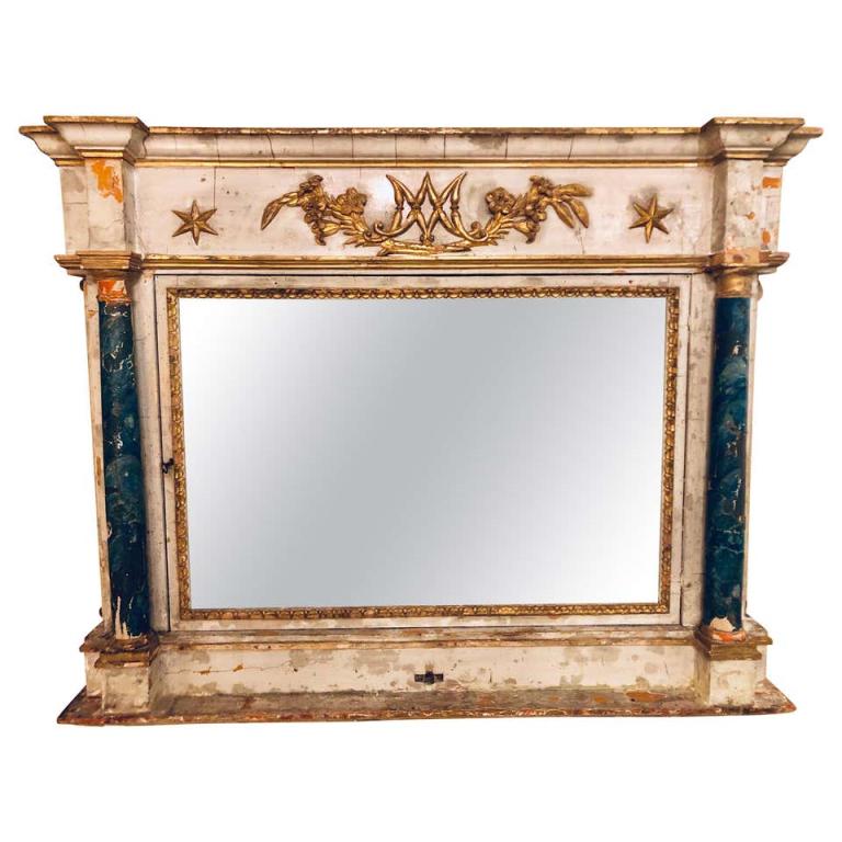 18th-19th Century Mantle Mirror (1 of 19)