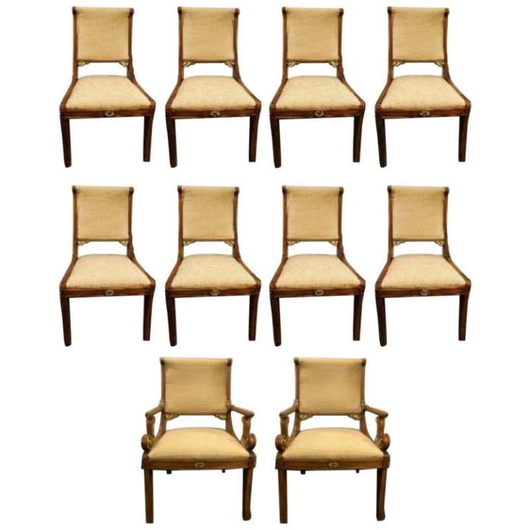 Set of 10 Grosfeld House Dining Chairs (1 of 19)