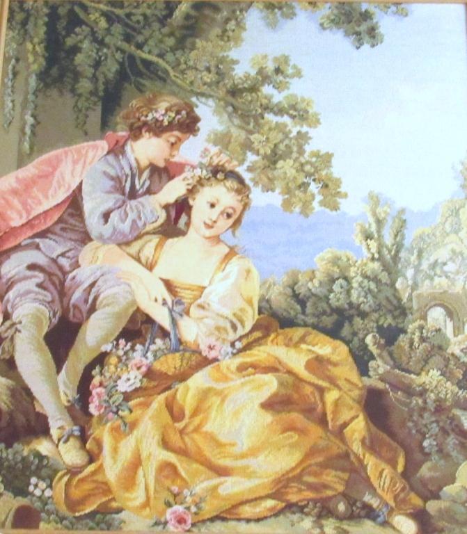 Framed Needlepoint Tapestry (101) (1 of 6)